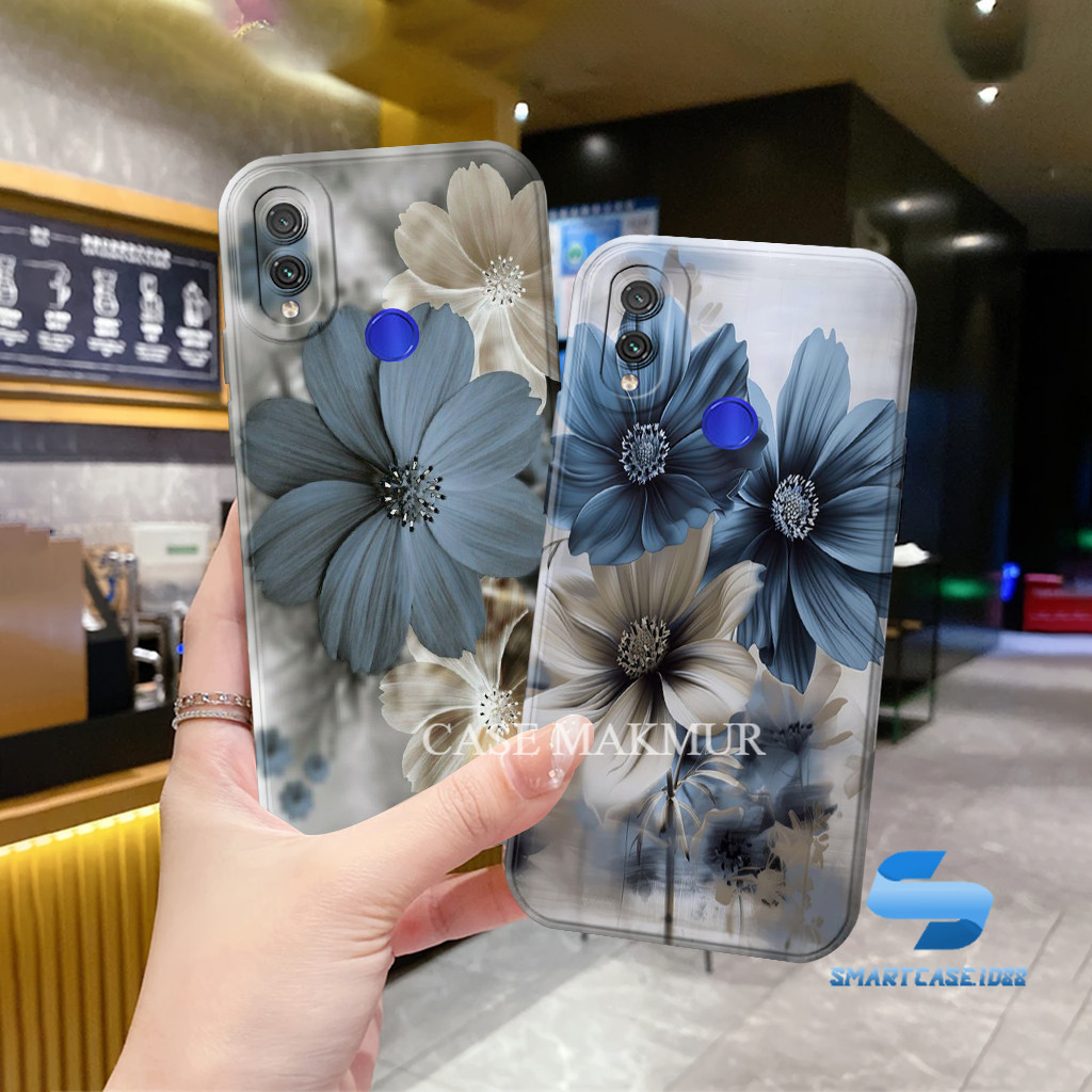 Xiaomi Redmi 7 / Note 7 5 Pro Mika Hp Motif Bunga - Silicone Tpu - Custom - Bumper - Case - Casing