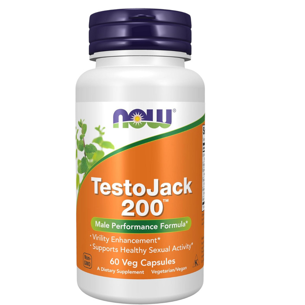 Now Foods Food TestoJack 200 mg Testosterone Vitality Suplemen Vitalitas Pria ORI USA original