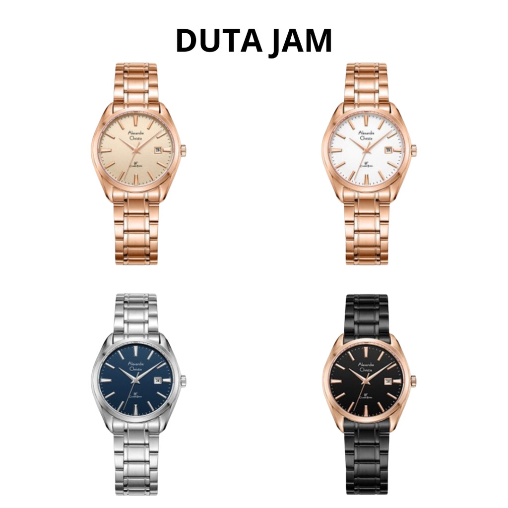 JAM TANGAN WANITA ALEXANDRE CHRISTIE AC8682 AC 8682 LDB ANALOG STAINLESS STRAP