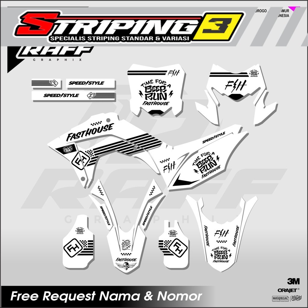 Decal Crf Fasthouse Decal Crf 150 L Fasthouse