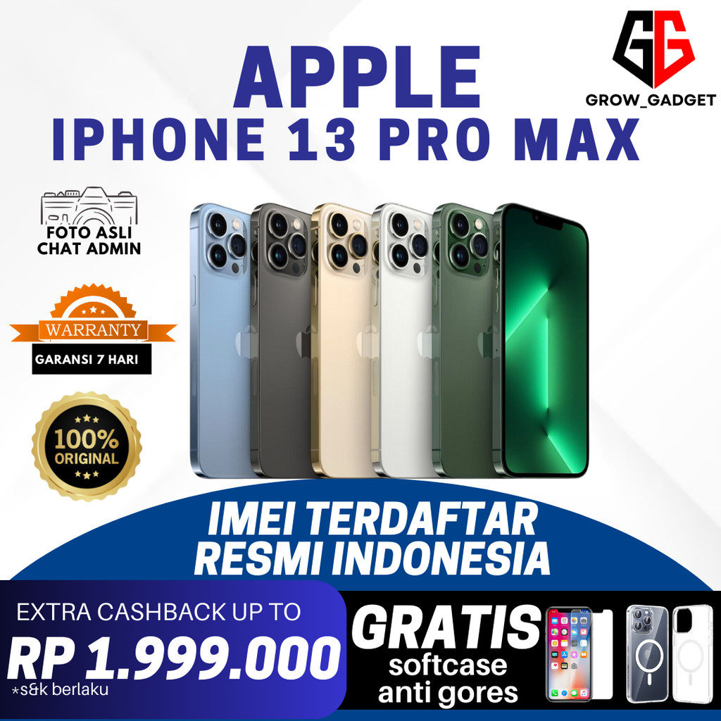 IPHONE 13 PRO MAX 1TB 512GB 256GB 128GB SECOND RESMI INDONESIAN | IMEI TERDAFTAR