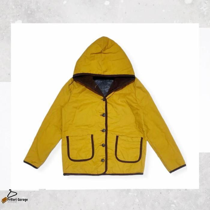 Parka Hoodie Puffer Corduroy Jacket Cewek Paparazzi Yellow Mustard