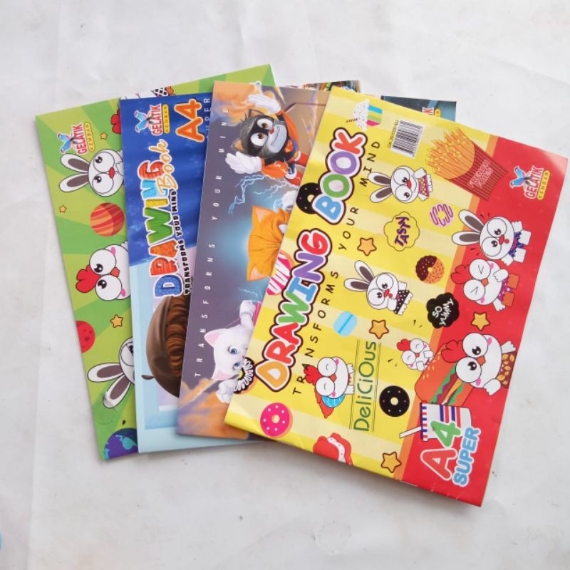 DpinxAaTivityBuku Gambar A4/Buku Gambar Fancy A4 Besar