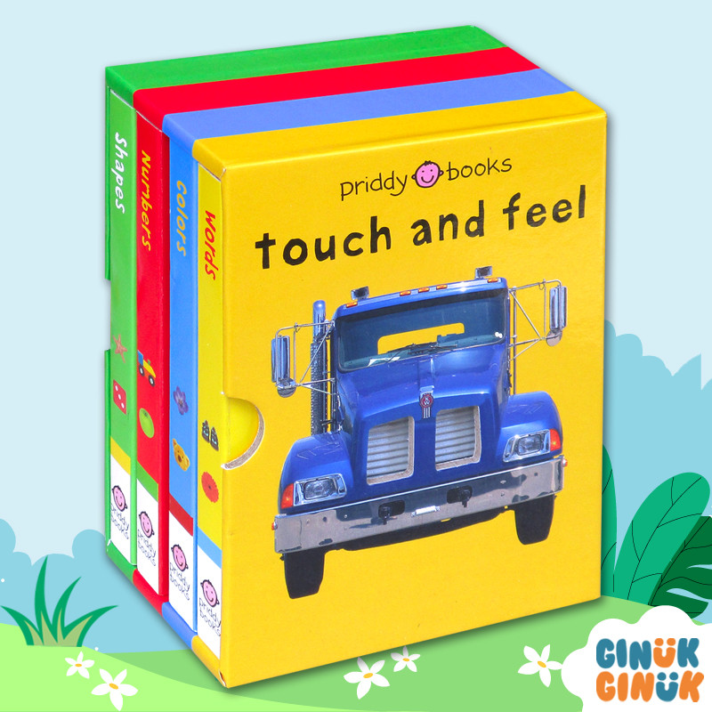 Bright Baby Touch and Feel Box Set with 4 Board Book - Board Book Collection