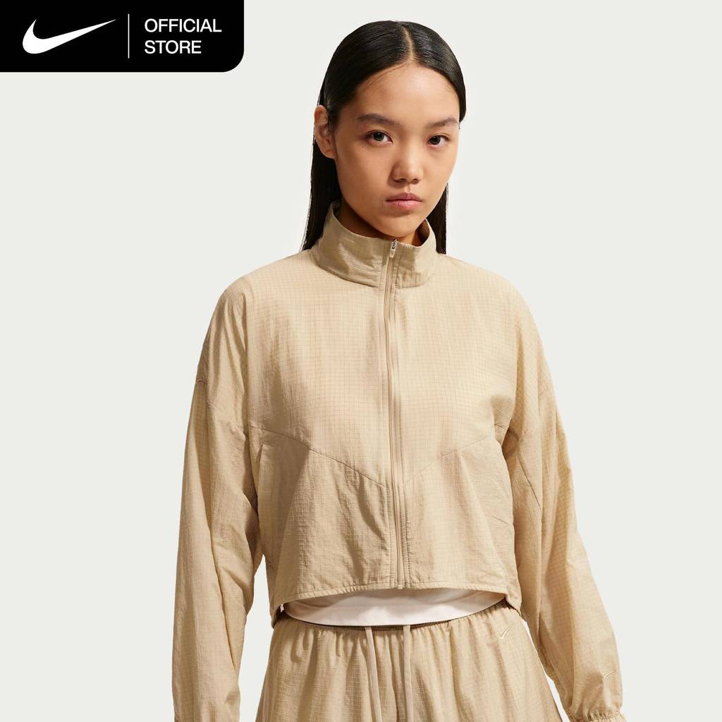 Nike Women's Sportswear Oversized Lightweight Ripstop Jacket - Linen [IF0588-248]