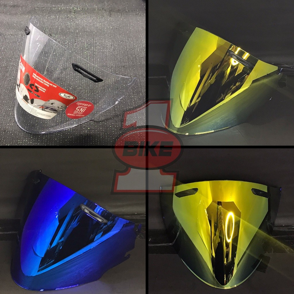 Kita|| Visor Kaca Helm SCOTT Ram 4  Kaca helm half face