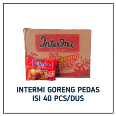 UG 1DUS INTERMIE GORENG PEDAS / MIE GORENG Rasa Pedas 1dus isi 40pcs Mi Instant
