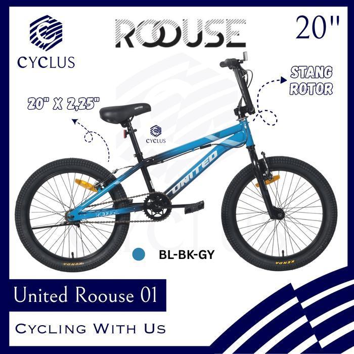 Sepeda BMX United Roouse 01 20 Inch Anak Dewasa United Rouse Rotor