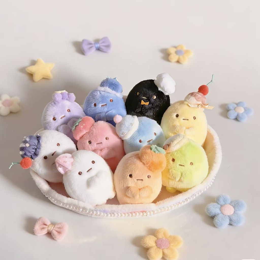 Sumikko Gurashi 10th Anniversary Series Ten-Color Round Plush Doll Pendant