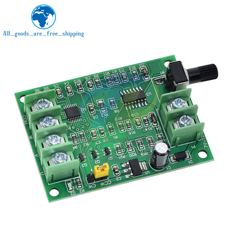 3/4 Wire 5V 12V Brushless DC Motor Driver Controller Board with Reverse Voltage Over Current Protect