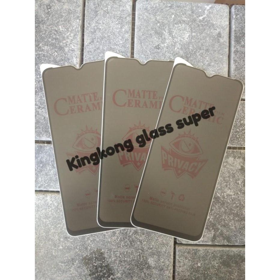 Tempered Glass Ceramic SPY Samsung A14/A81/A91/F12/J7 Prime SPY Matte