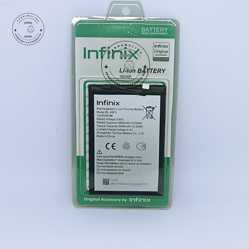 BATRAI BATRE INFINIX HOT 8 /HOT 12I/HOT 20I BL49FX FOR BATRE BERKUALITAS ORIGINAL