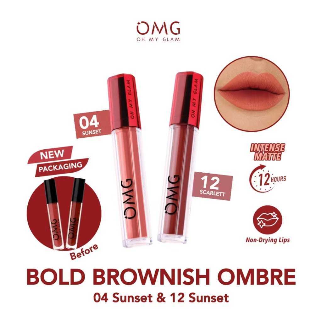 Marcia PAKET OMBRE LIPS OMG | Lipcream OMG Ombre Coffee Edition| Ombre Lipcream OMG