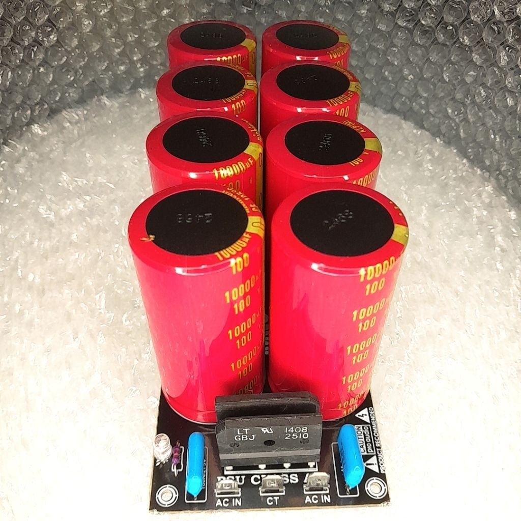 Dc Kit PCB PSU Elco 4 Elco 6 Elco 8 Elco 10000uf 100v Nichicon Merah Free Skun PCB