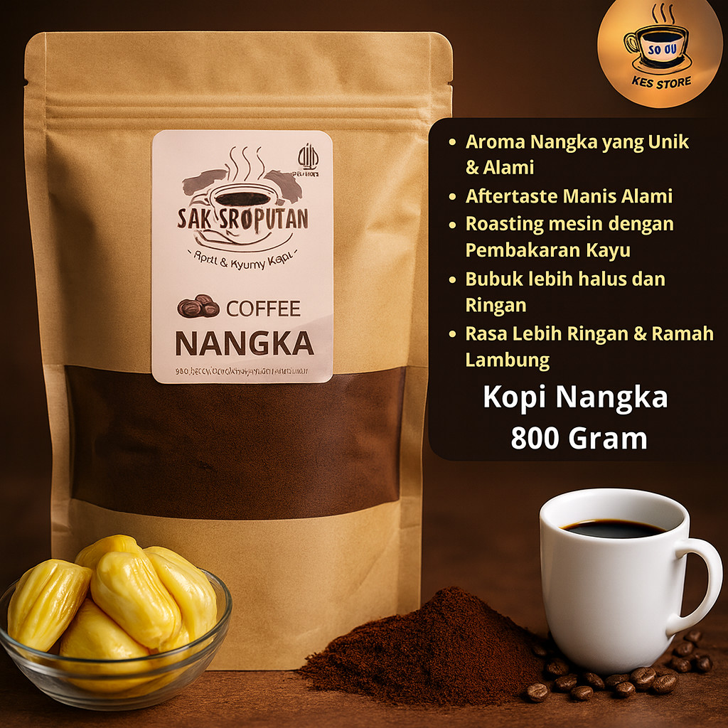 (kbs) murah Bubuk Kopi Nangka Madu 800 Gram manis harum Nangka mantap aroma buah Nangka bubuk kopi n
