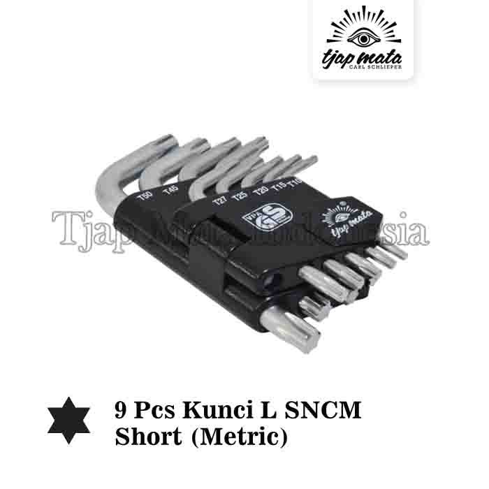 TJAP MATA / CAP MATA Set 9 Pcs Kunci L SNCM - Star Short