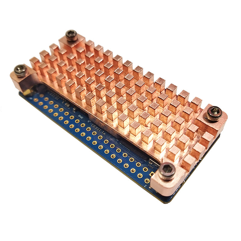 Orange Pi Zero 2W Pure Copper Heatsink Protective Case Passive Cooling Enclosure for Orange Pi Zero 