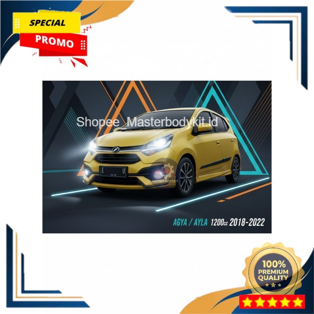 (Tanpa PO) bumper BODIKIT BODYKIT NEW AGYA 1,2 L 2018-2022 BODY KIT NEW AYLA