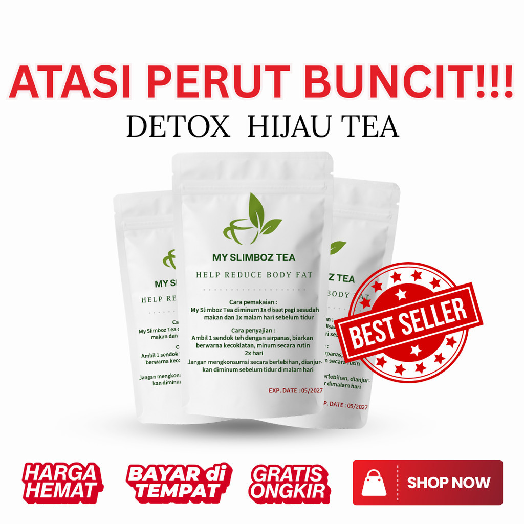 MySlimboz Teh Diet Pelangsing Ampuh Penurun Berat Badan Pelangsing Herbal Alami Membantu Turunkan Be