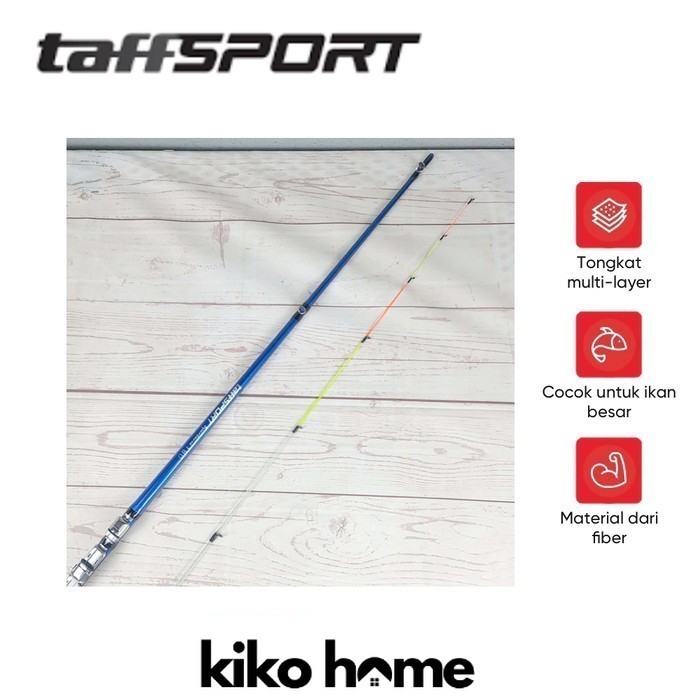 TAFFSPORT Spartacus 180 Joran Pancing Spinning Carbon 2 Segments 1.8M