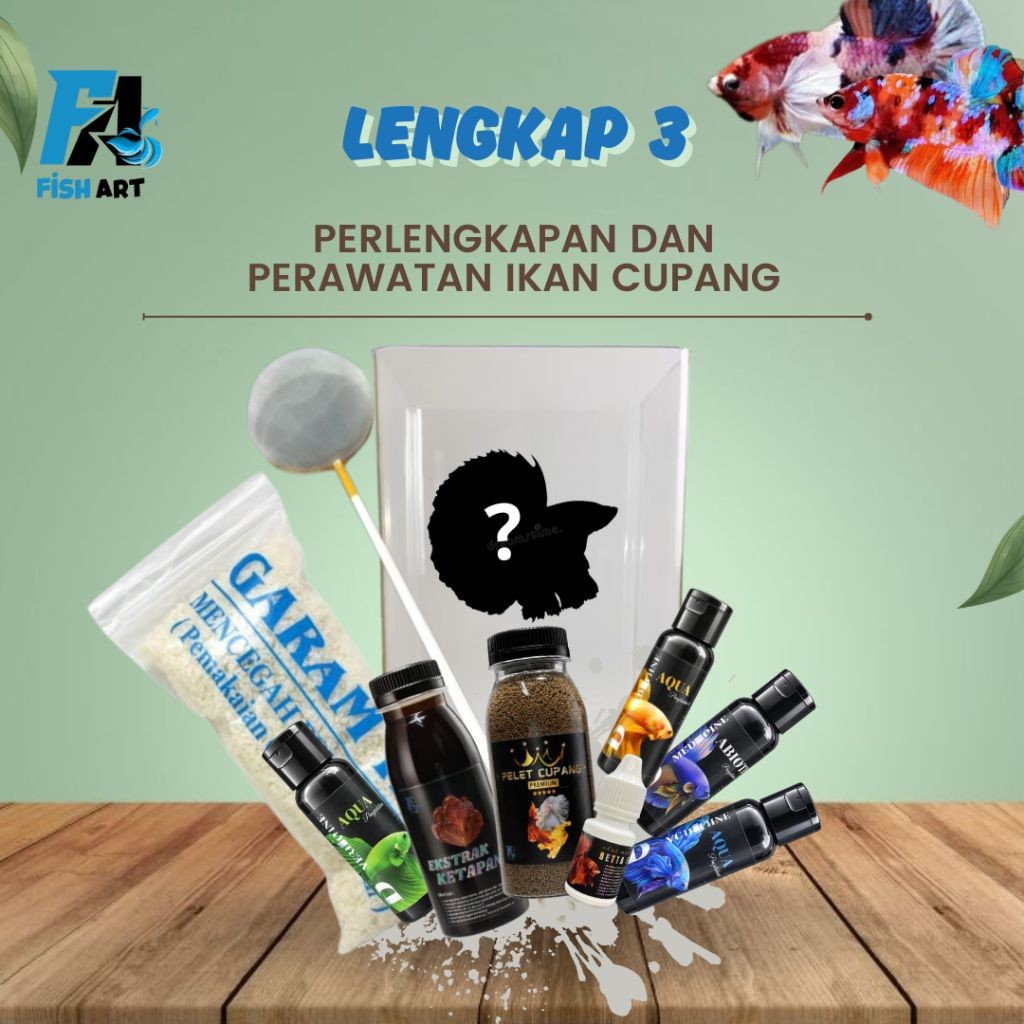 Termurah Paket Lengkap Perawatan dan Pengobatan Ikan Cupang | Paket Perawatan Ikan Cupang