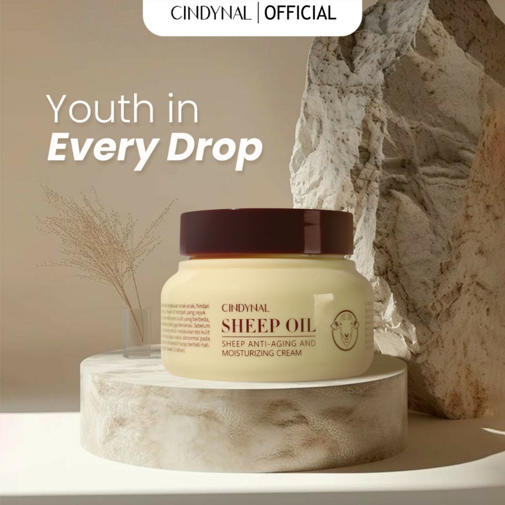 CINDYNAL- 120gr Sheep Oil Moisturizing Cream Pelembab Wajah
