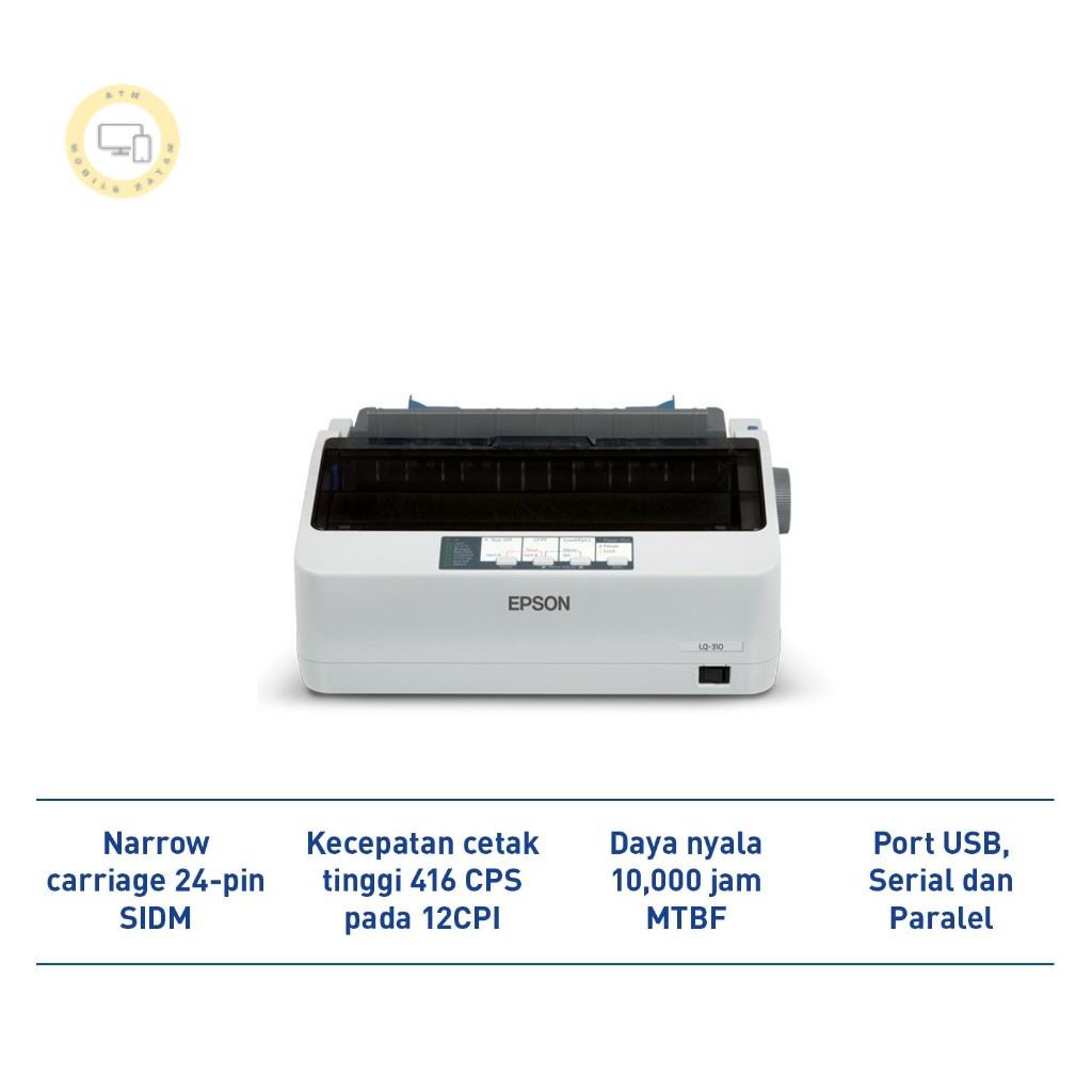 Epson - TKDN LQ310 (Printer Dot Matrix 24-pin) - Epson LQ-310 Dot Matrix Printer - Printer Kasir, Ka