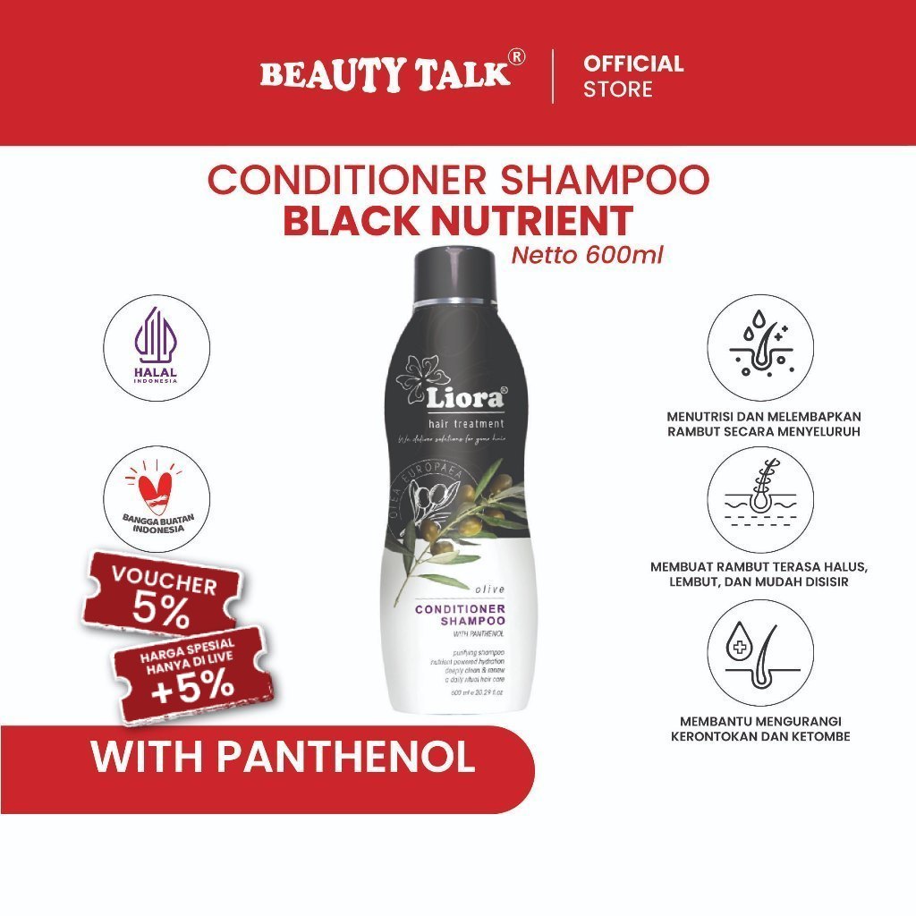 LIORA Black Shampoo (Nutrient) 600ML