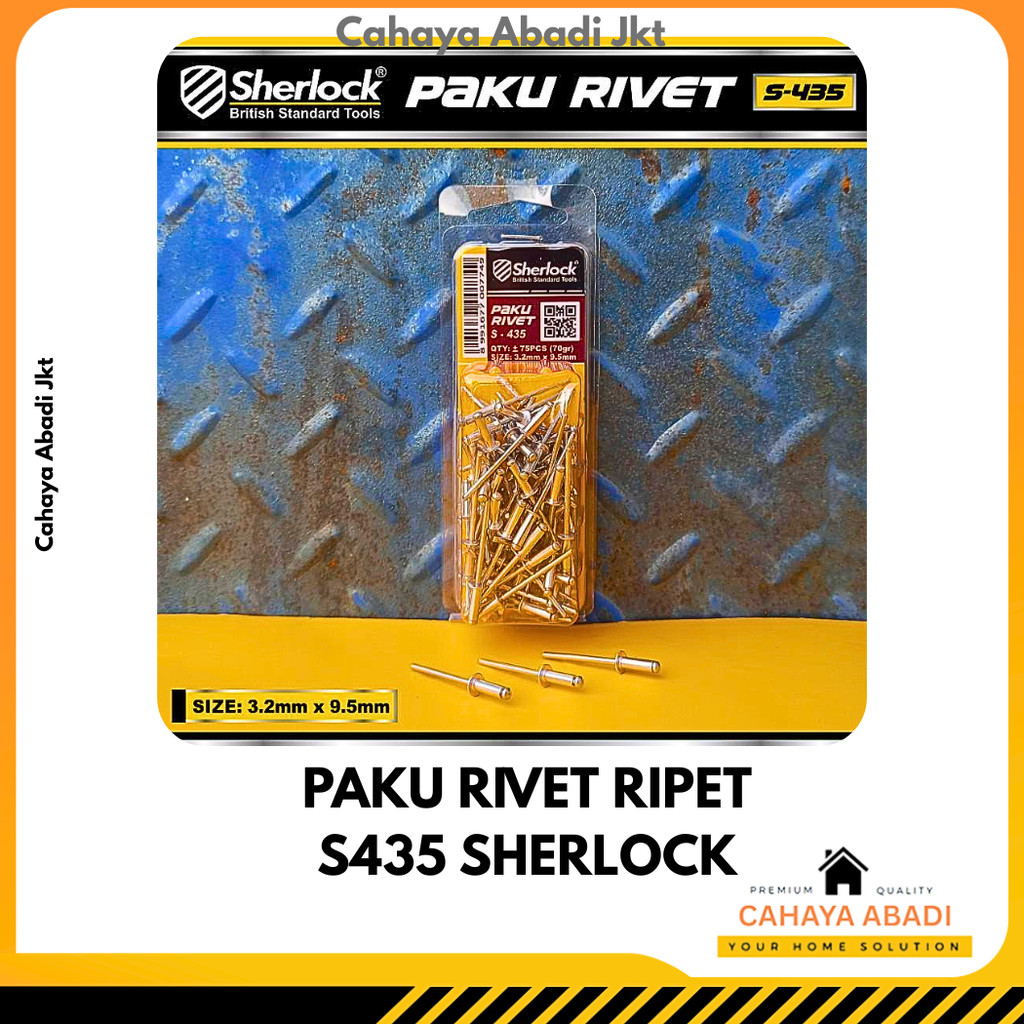 PAKU RIVET RIPET S435 MIKA SHERLOCK (+-75 pcs)