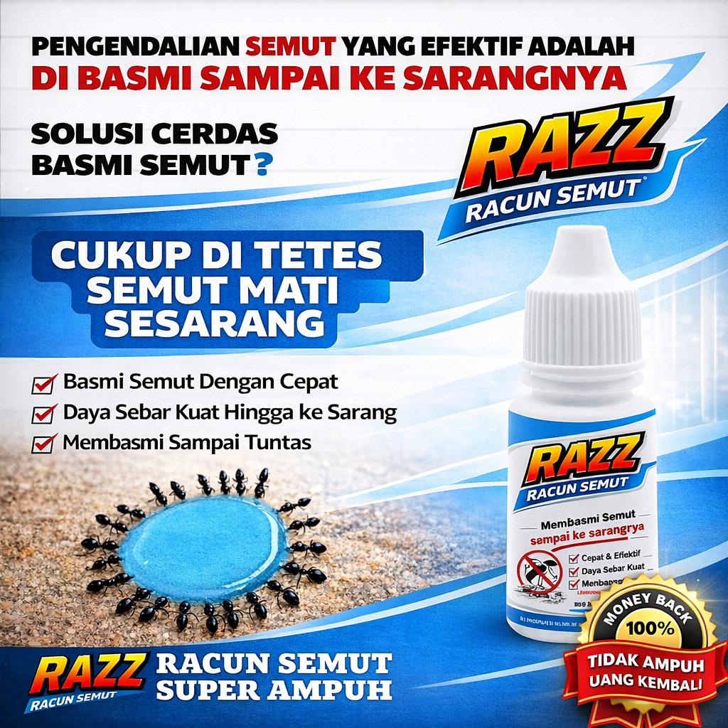 RACUN PEMBASMI SEMUT SUPER AMPUH - OBAT RACUN ANTI SEMUT - PENGUSIR SEMUT MERAH