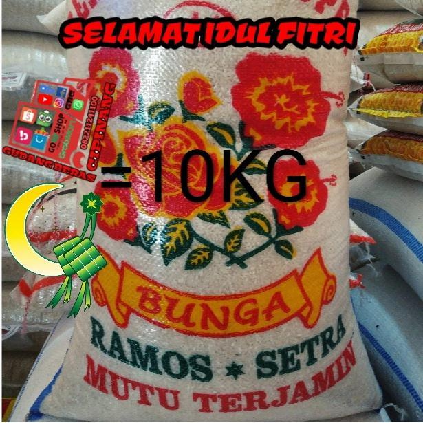 BERAS SETRA RAMOS IR 64 CAP BUNGA KEMBANG 10KG MURAH TERLARIS