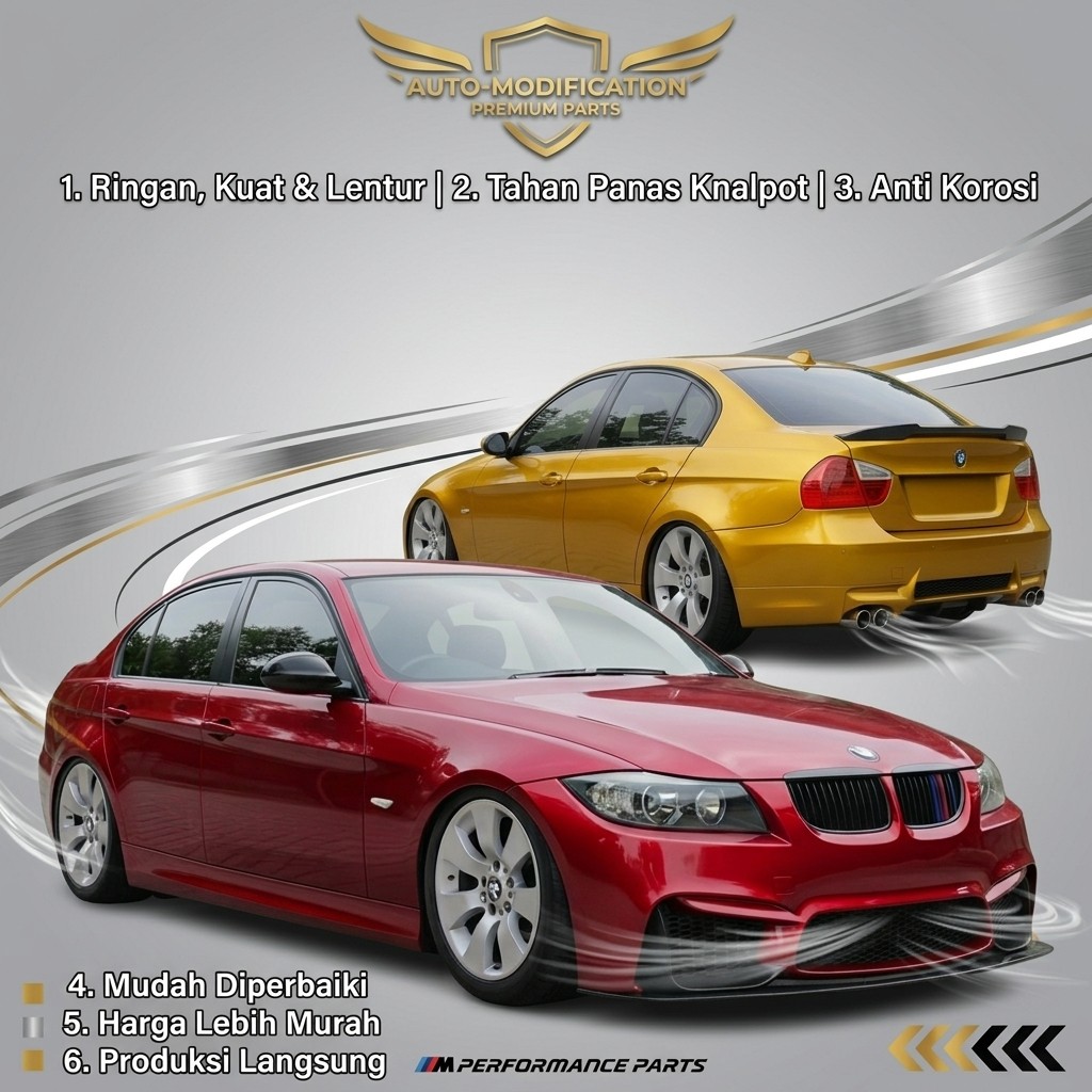 bodykit bmw e90 w4 body kit BMW 320I 325I