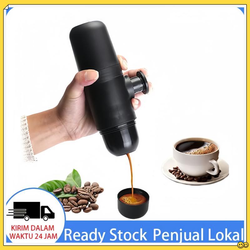 Manual Kopi Portabel Mesin Kopi Kapsul Tekanan Espresso Pembuat Kopi Genggam Mesin Espresso untuk Ru