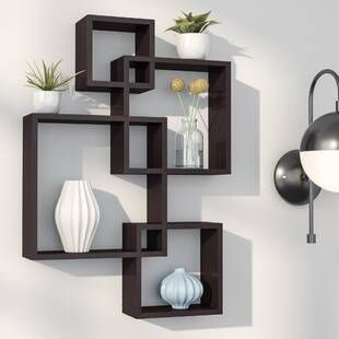 warung_santai - RAK DINDING AESTHETIC MINIMALIS, HIASAN DINDING KAYU RAK DINDING KOTAK GANDENG, RAK 