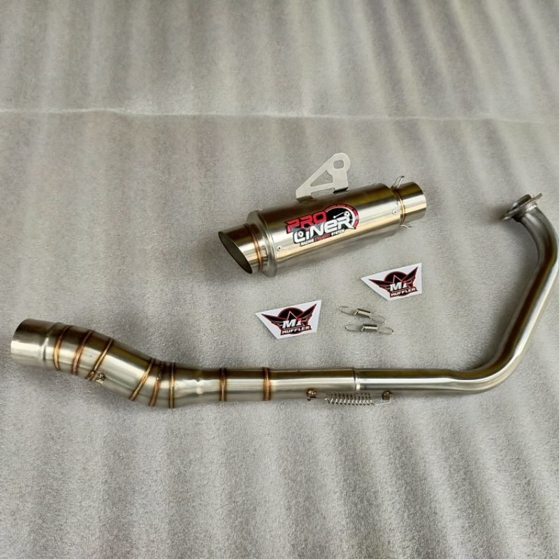 Knalpot Racing Vixion R15 Xabre Byson MX Scorpio CB150R CBR150 FU GSX Sonic DLL Fullsystem PROLINER 