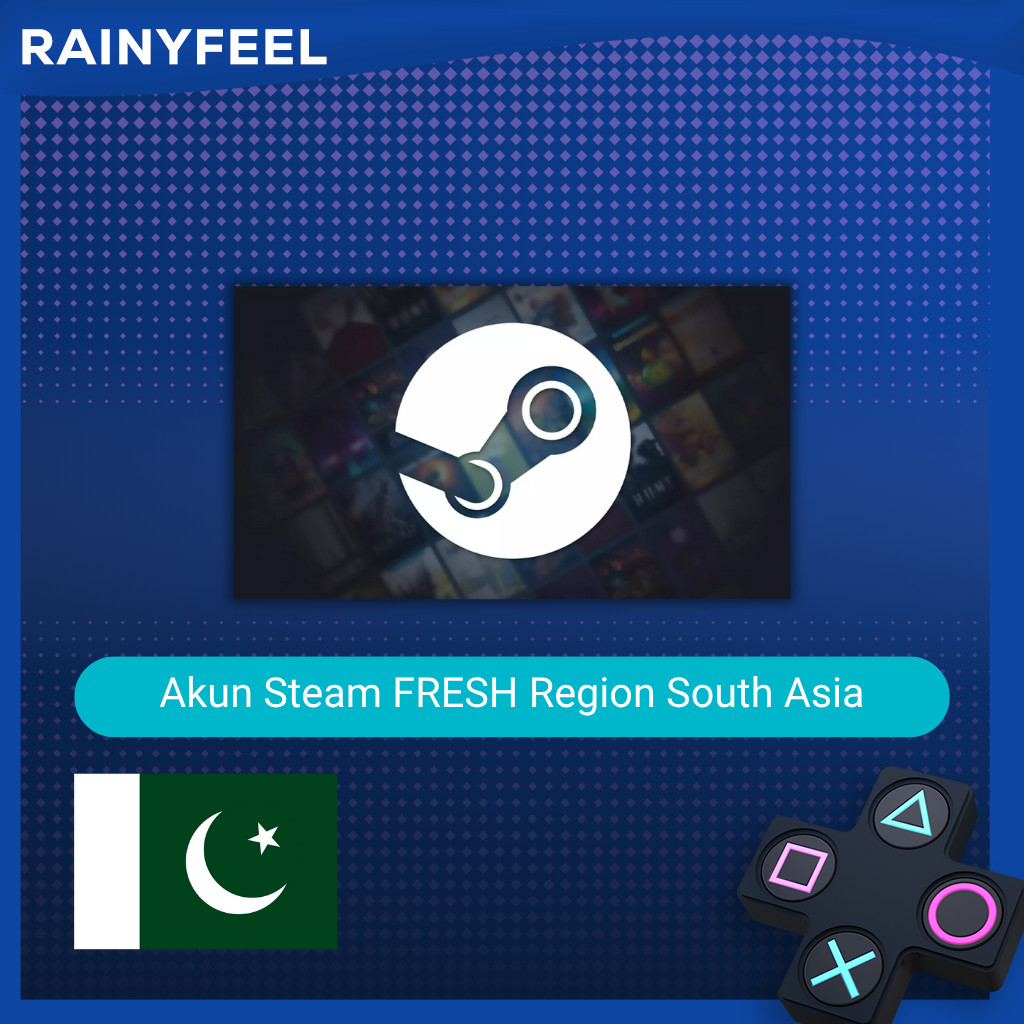 AKUN STEAM FRESH REGION LUAR / STEAM ACCOUNT SOUTH ASIA / PAKISTAN