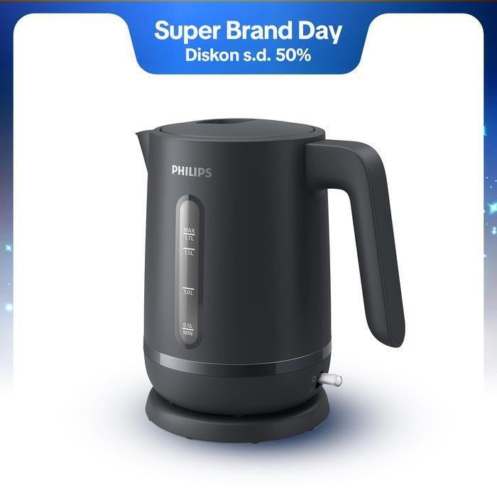 Philips Kettle Teko Listrik HD9314/92 Hitam - Philips Teko Pemanas Air Listrik 1.7 Liter