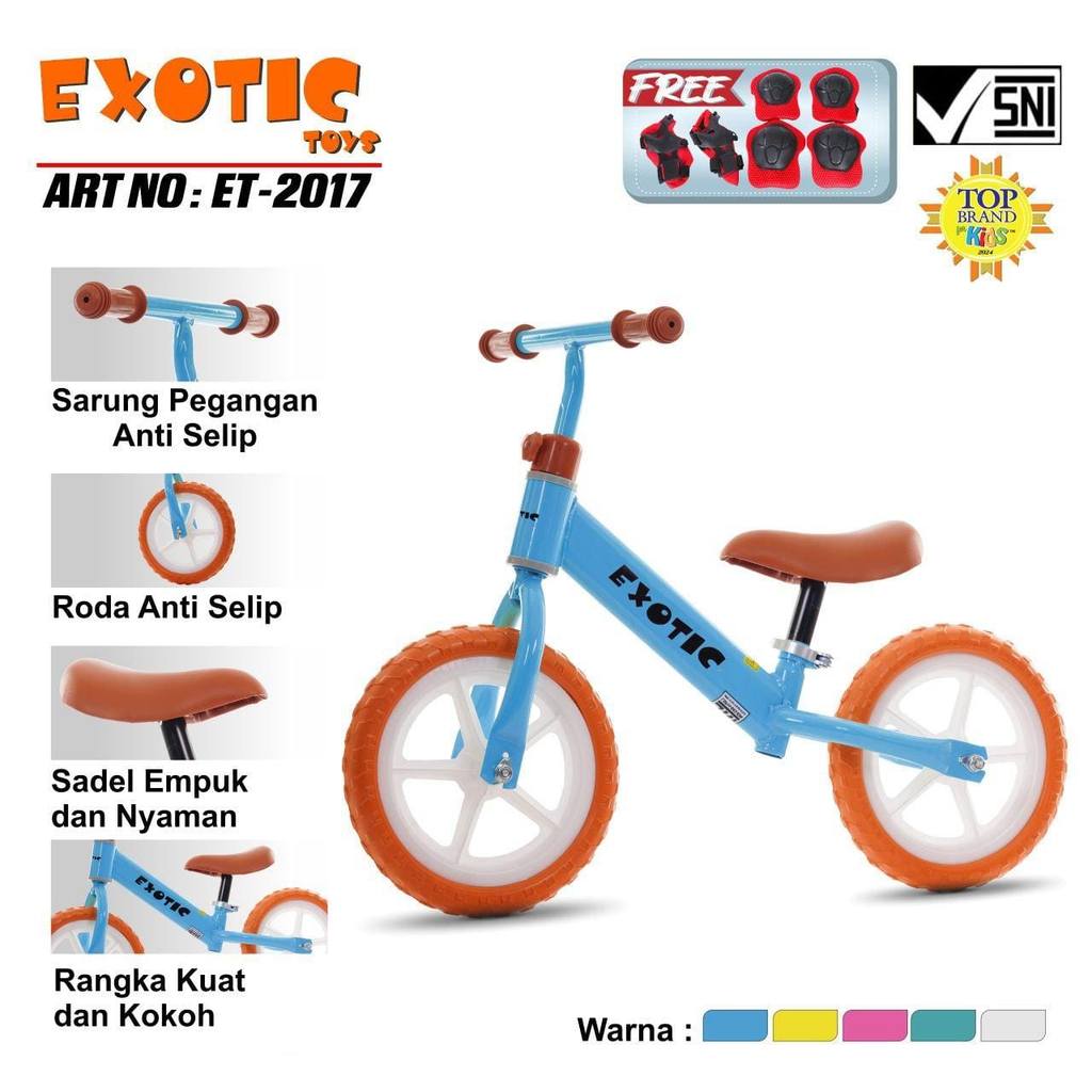 Balance Bike 3 Tahun | Sepeda Balance Bike Exotic | Sepeda Anak 1 Tahun - EXBK2017 Toys Driver