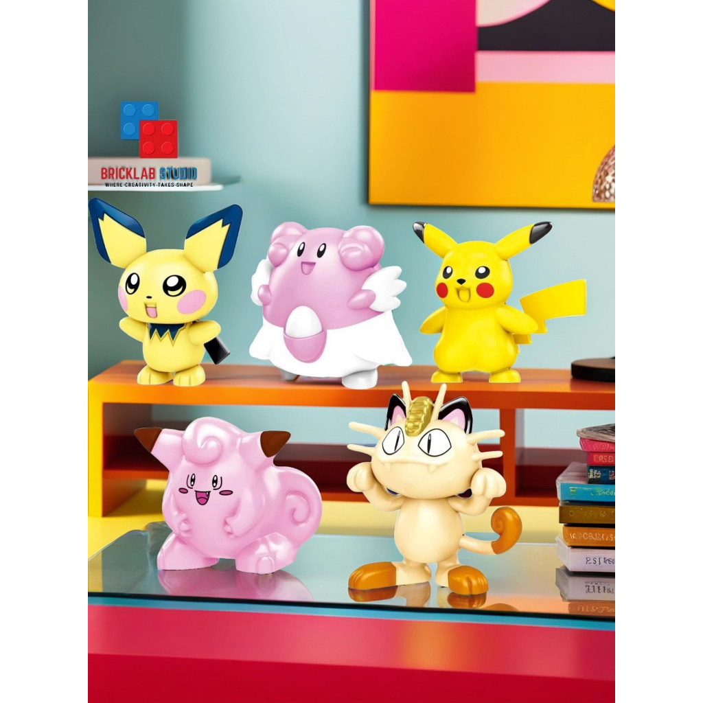 Lego Minifigure dan Gantungan Kunci Karakter Pokemon Pikachu lucu