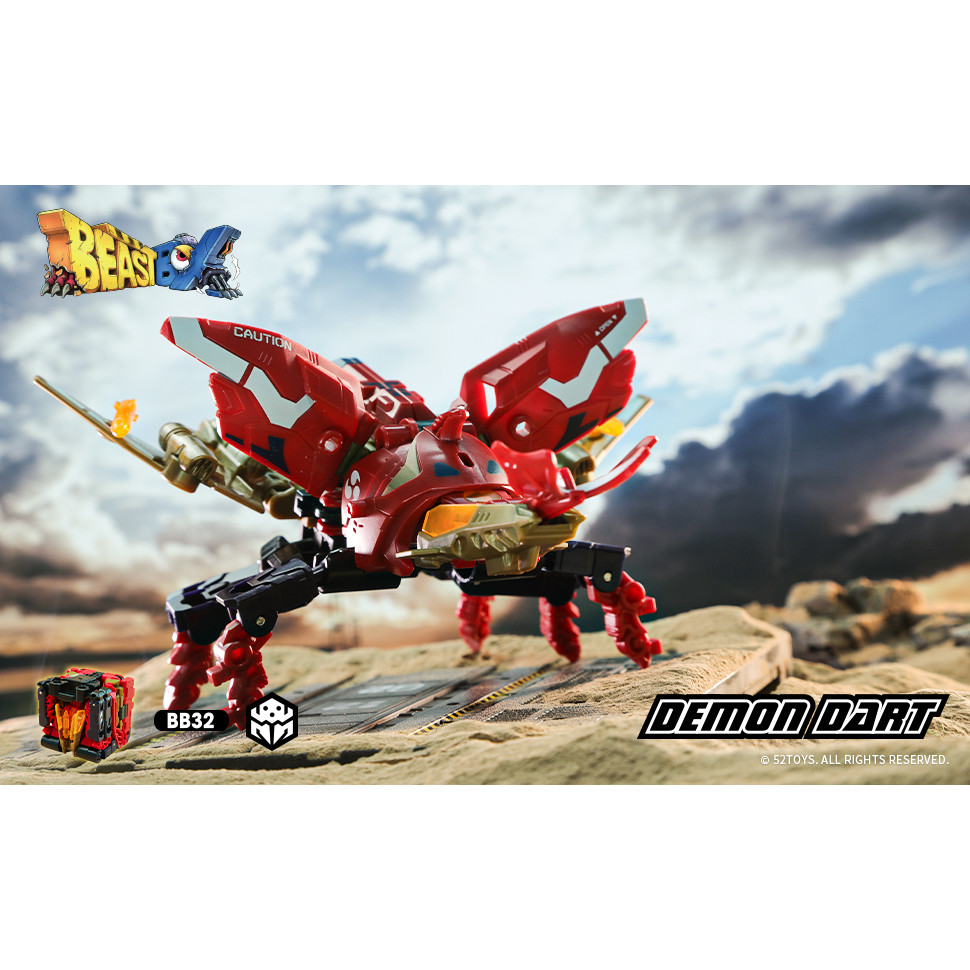 52TOYS Beastbox BB-32 Demon Dart Beetle Deformation Toys Action Figure, Collectible Converting Toys,