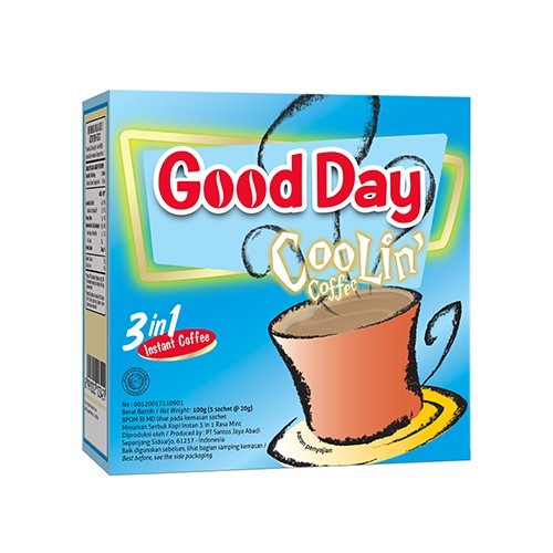 Warung Opunk | Good Day Coolin (5 X 20 Gr) | Kopi Good Day Coolin Sachet Original Murah | Kopi Good 