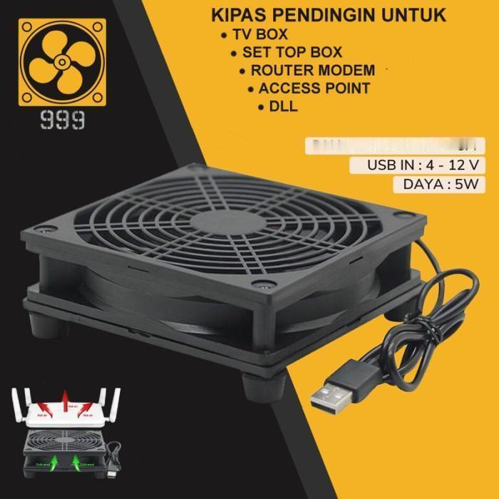 (Tech Hub ID) Cooling Fan WIFI Router TV Box Kipas Pendingin USB Fan Cooler STB DIY