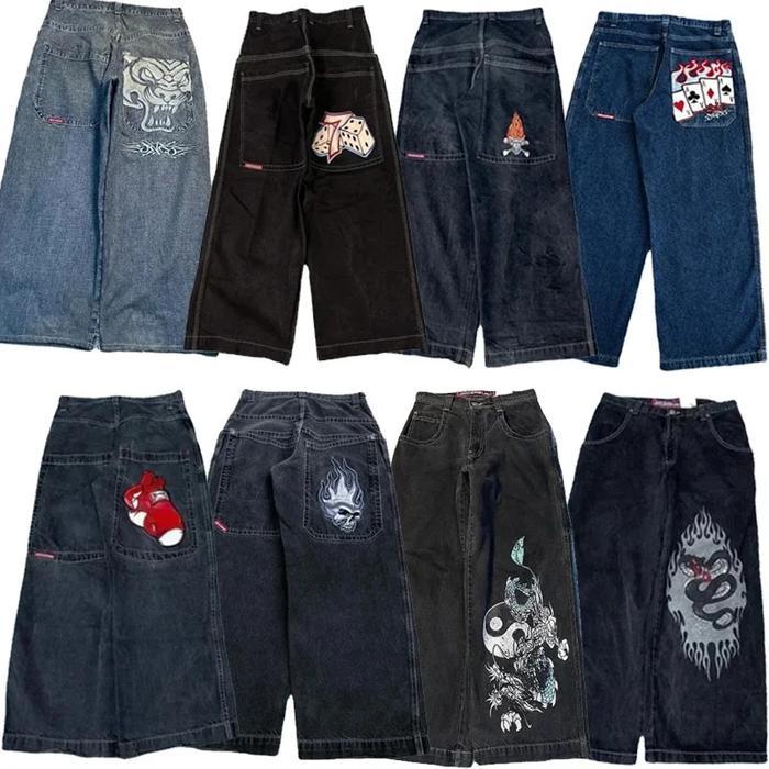 2024 jeans japanese 2000s style jnco jncos y2k pants baggy jinco