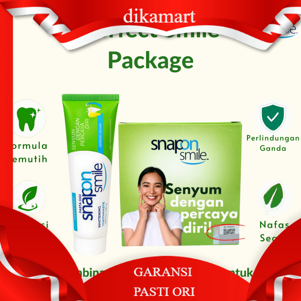 PALING VIRALL Snap On Smile Paket Bundling Veneer Gigi Lepas Pasang + Pasta Gigi Tube Paket Lengkap 