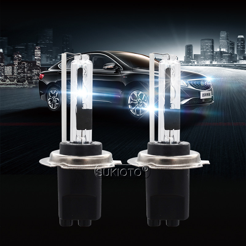 SUKIOTO 35W55W Xenon H7CR HID Bulbs 4300K 5000K 8000K 6000K Metal Base H7 H7CR Coating Layer Car Hea