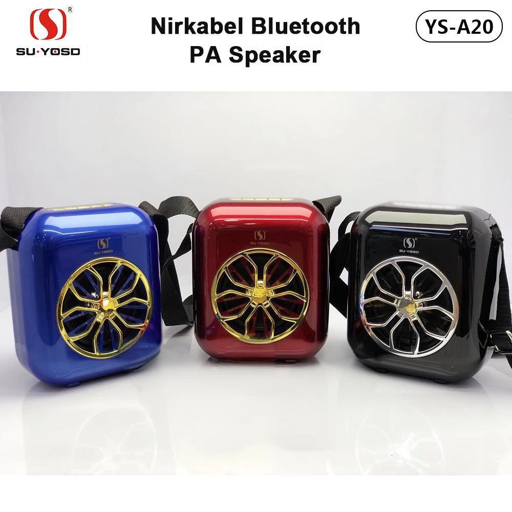 SU-YOSD YS-A20 speaker wireless Bluetooth built-in baterai outdoor Portable