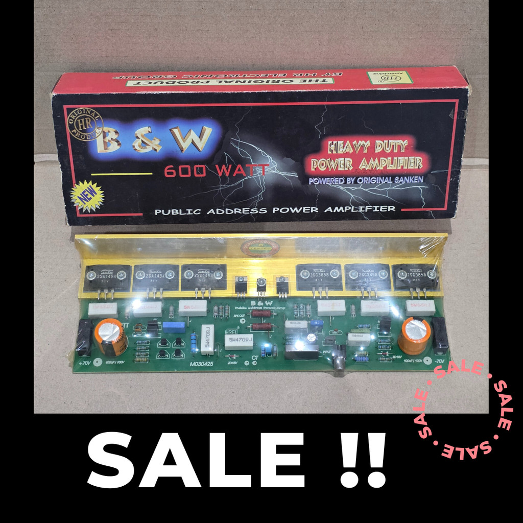 [SALE] Power Amplifier Mono B&W 600 W 600 watt Sanken by HR Product