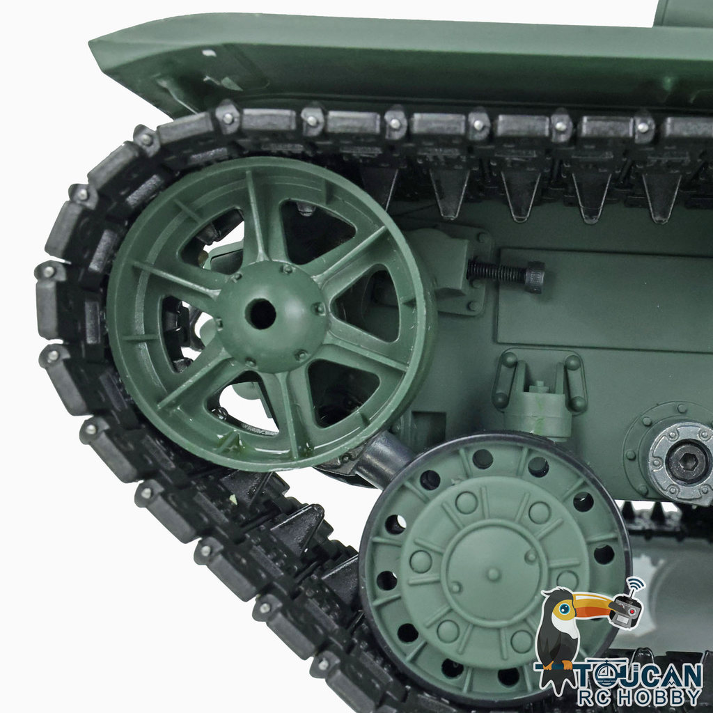 Henglong 116 Plastic Ver Scale 70 TK70 Steel Gearbox FPV KV1 360° Rotating RTR RC Tank Model 3878 Gr