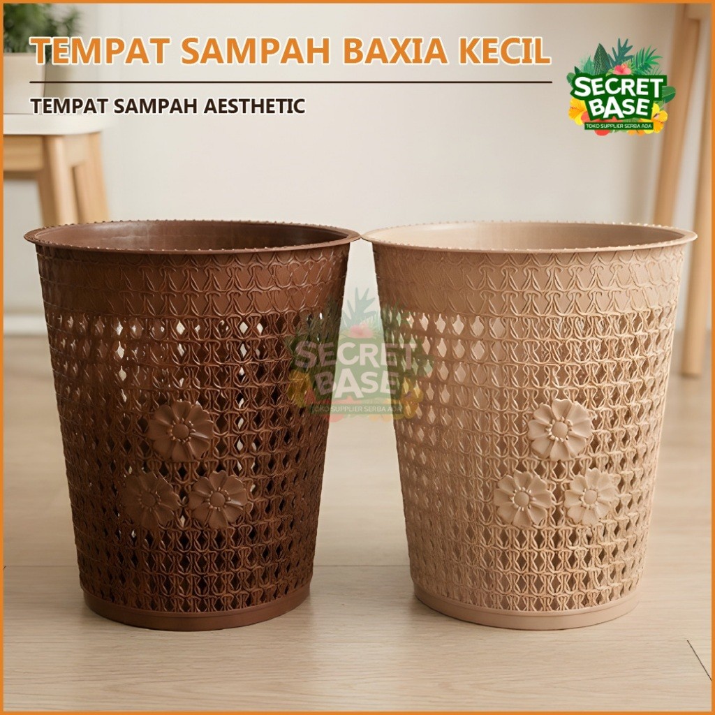 TEMPAT SAMPAH BAXIA KECIL - Keranjang Sampah / Tempat Sampah Bulat / Tong Sampah Aesthetic