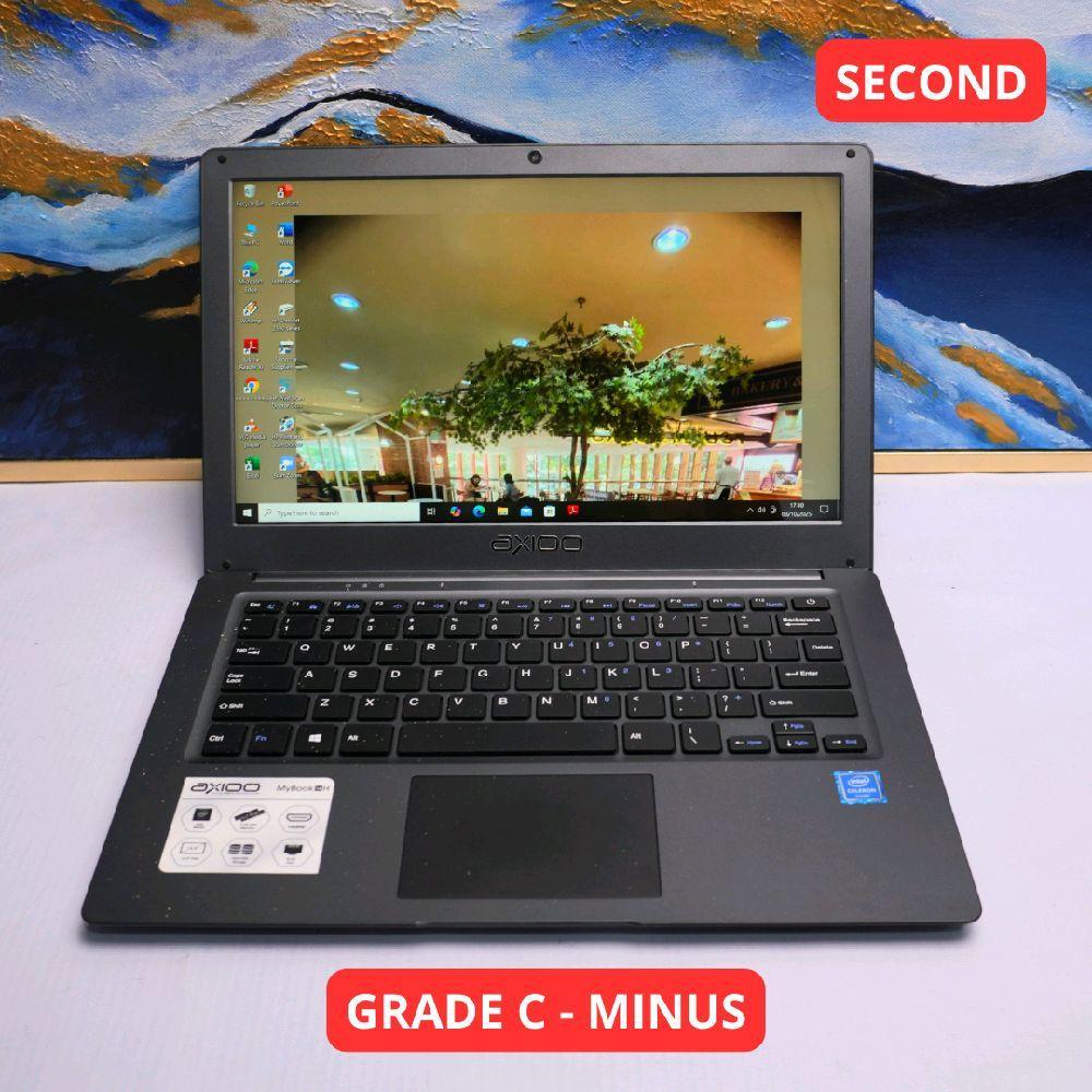 AXIOO MYBOOK 14H CELERON N4020 4 GB (12") GRADE C - MINUS LAPTOP SECOND ORIGINAL SINAR MUTIARA CELL 